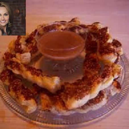 Cinnamon Twists with Cardamom-Honey Dipping Sauce*