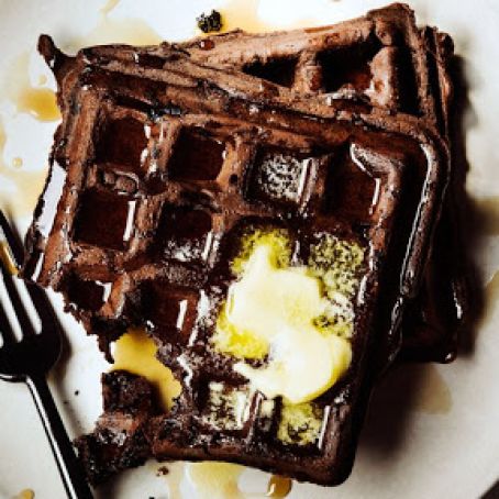 Dark Chocolate Waffles