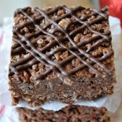 Hot Chocolate 3 Musketeer Rice Krispie Treats