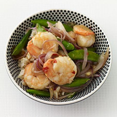 Asian Skillet Shrimp and Sugar Snap Peas