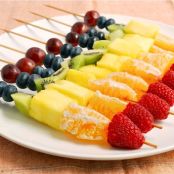 Rainbow Fruit Skewers: Fruit Salad on a Stick!
