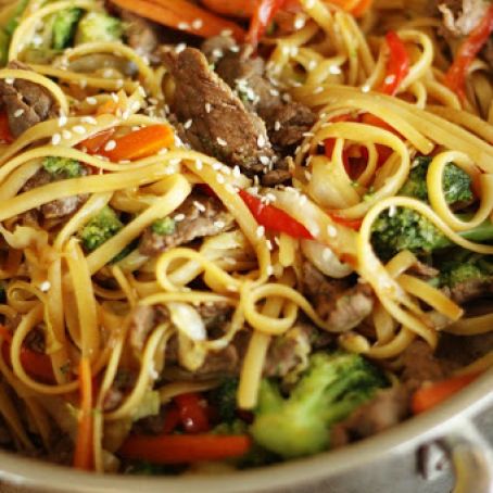 Beef Noodle Stir Fry -Favorite Family Recipes