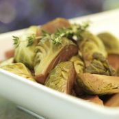 Holiday Slow Cooker Balsamic Brussels Sprouts