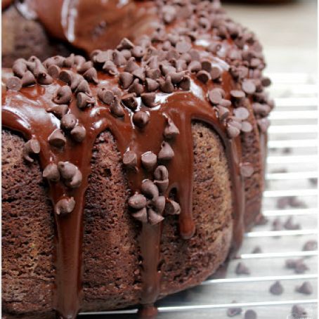 Triple Chocolate Pumpkin Cake