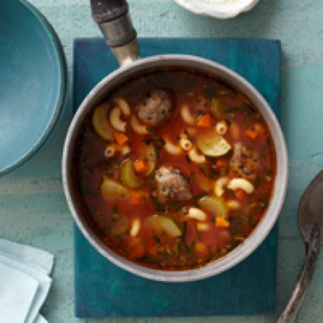 Sicilian Meatball Soup