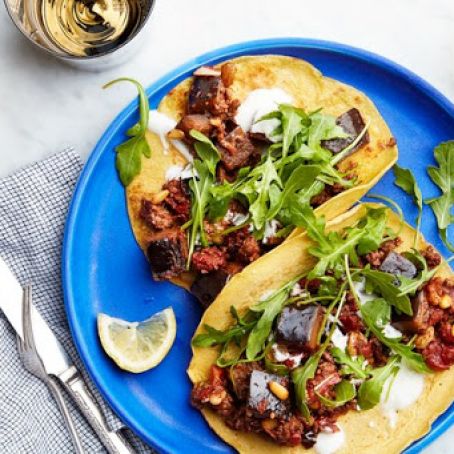 Eggplant & Lamb Tacos