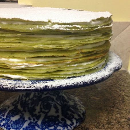 green tea 21-Layer Matcha Mille Crêpe