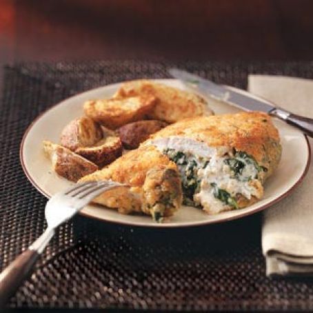 Spinach-Stuffed Chicken Pockets Recipe