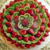 Strawberry - Kiwi Flan