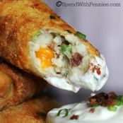 Loaded Baked Potato Egg Rolls