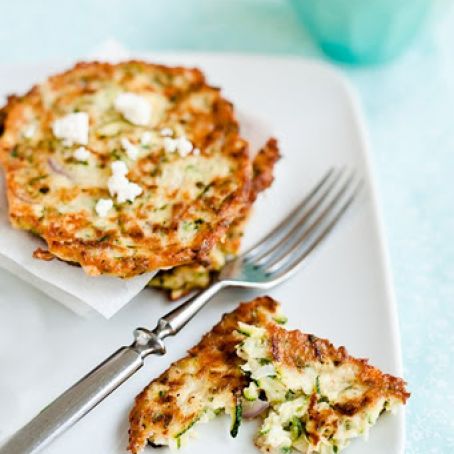 Zucchini Fritters with Feta