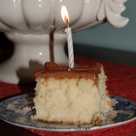 Dinette Cake with Chocolate Butter Frosting