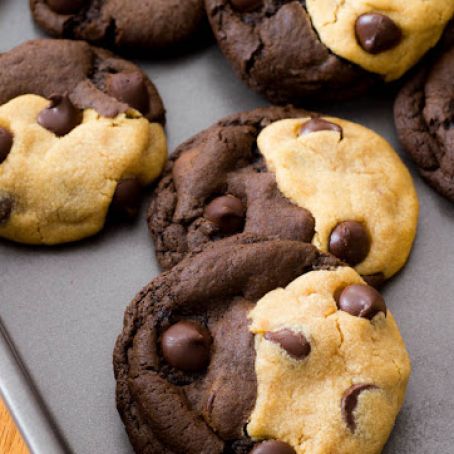 Soft-Baked Peanut Butter Chocolate Swirl Cookies