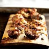 Planked Figs with Pancetta and Goat Cheese