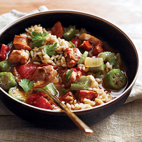 Chicken-and-Sausage Gumbo