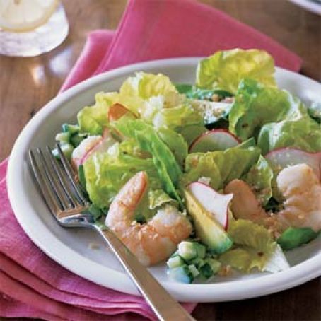 Shrimp - Poached with Salad of the Goddesses