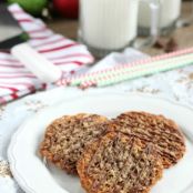 Oatmeal Lace Florentine Cookies