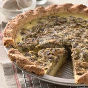 Mushroom-Cheddar Quiche