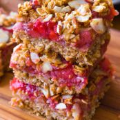 Healthy Strawberry Oat Squares