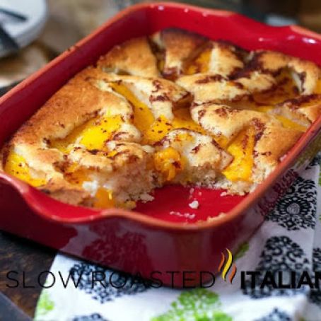 Simple Peach Cobbler Dump Cake
