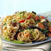 Saucy Thai Beef Noodles