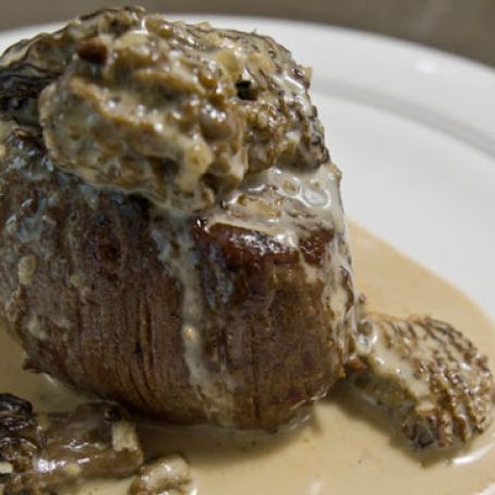 Filet Mignon with Morel Cream Sauce