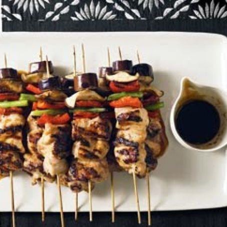 Chicken and Vegetable Yakitori