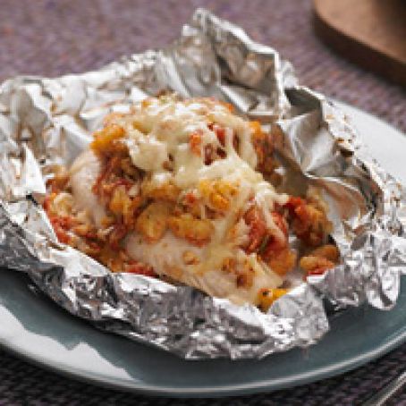 Foil-Pack Bruschetta Chicken Bake