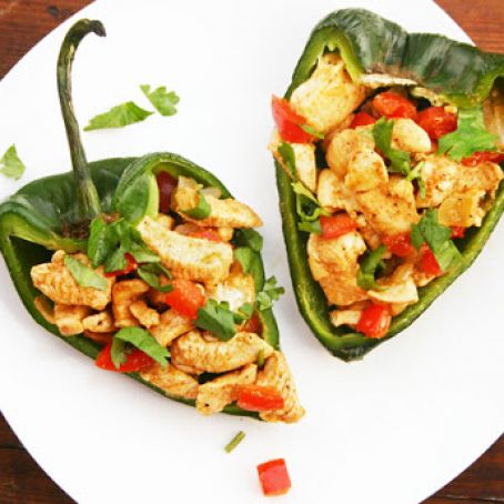 Spicy Chicken with Poblano Peppers