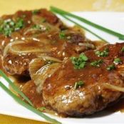 Hamburger Steak With Sweet Onion-Mushroom Gravy