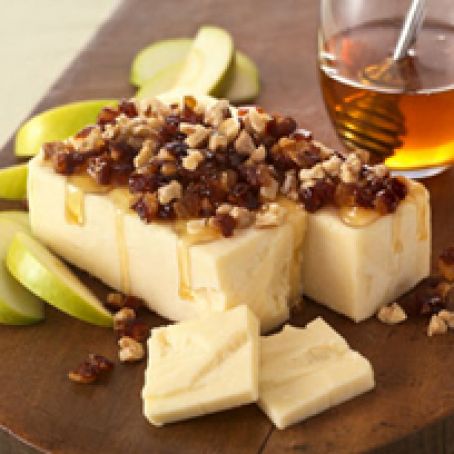Honey-Drizzled Cheddar Cheese