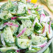 Creamy Dilled Cucumber Salad