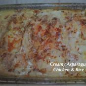 Creamy Asparagus Chicken & Rice