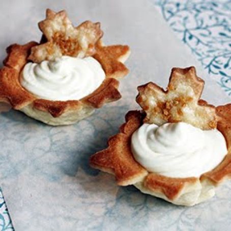 Maple Mousse in Maple Cookie Cups