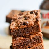 Soft Gooey Nutella Cookie Bars