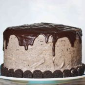 Red Velvet Cake w/ Oreo Cream Cheese Frosting topped w/ a Dark Chocolate Coating.