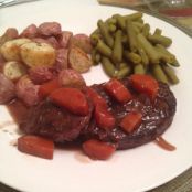 Braised Mock Tenderloins in Red wine Sauce