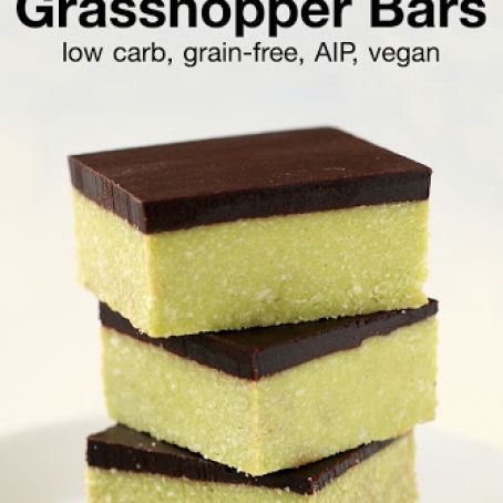 Low-Carb No-Bake Grasshopper Bars – AIP, dairy free, & gluten free