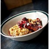 Apple and Mixed Berry Crumble