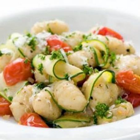 Gnocchi with Zucchini Ribbons & Parsley Brown Butter