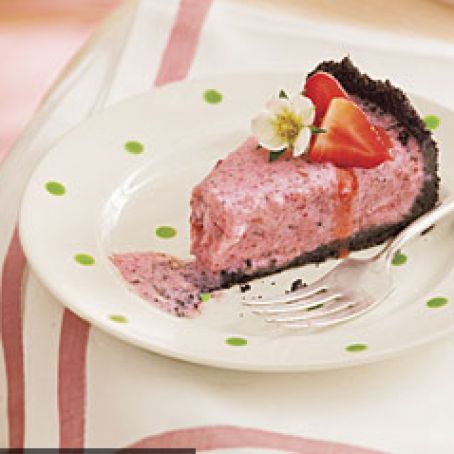 Strawberry-Mint Pie
