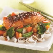 Maple-Asian Glazed Salmon