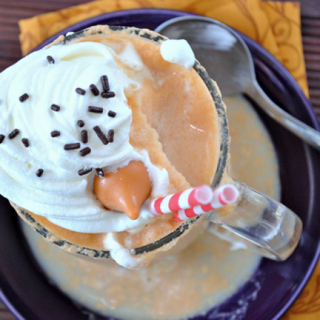Pumpkin White Chocolate Frozen Hot Chocolate