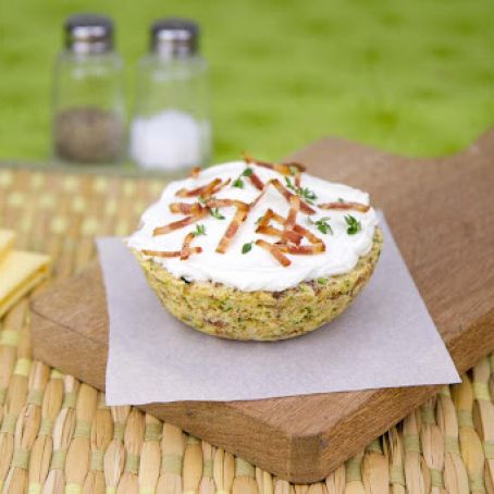 Savory Zucchini, Bacon and Herb OMM