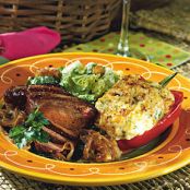 Potato-Stuffed Grilled Bell Peppers