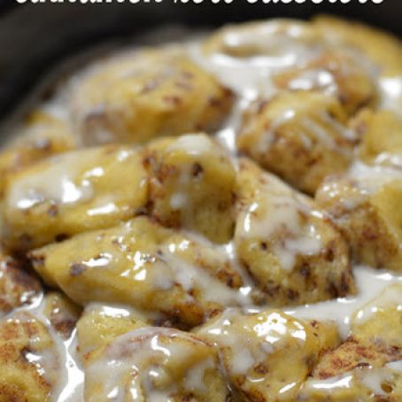 Crock Pot Cinnamon Roll Casserole