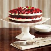 Strawberry Brownie Torte