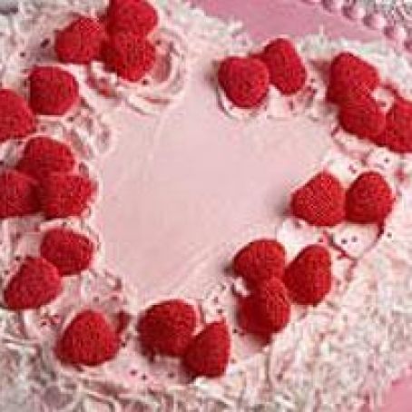 Coconut Heart Dream Cake