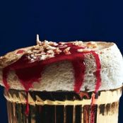 Toasted-Coconut Souffles with Ruby-Red Cranberry Sauce