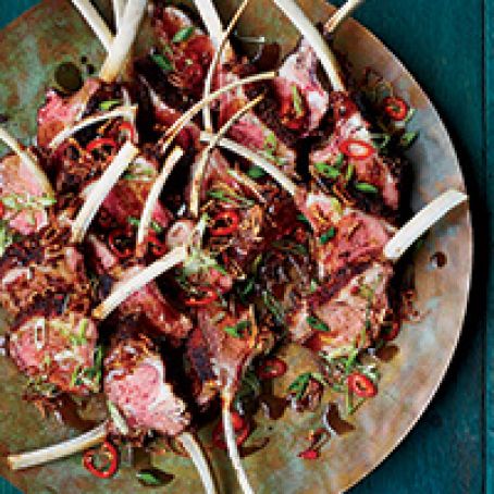 Sichuan Racks of Lamb with Cumin and Chile Peppers